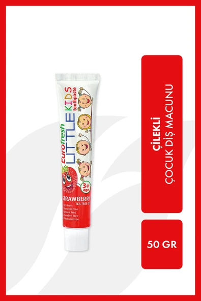 Eurofresh Little Kids Çocuk Diş Macunu Çilekli 50 gr ürün görseli 1