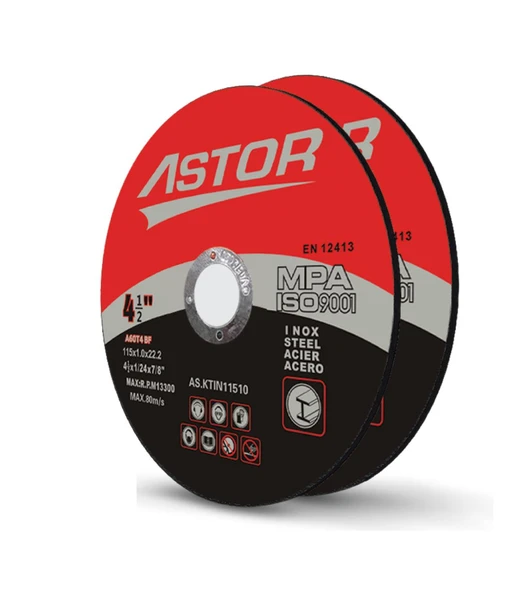 Astor Kesme Taşı Inox 115x1 (25'li Paket) ürün görseli 1