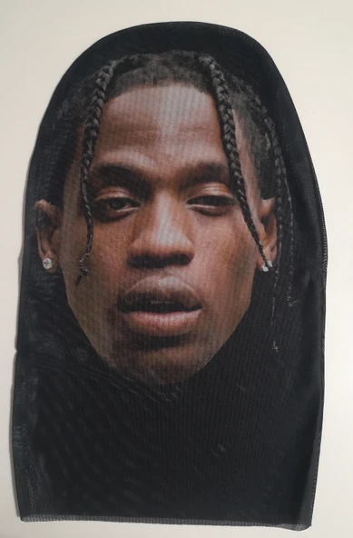 Travis Scott 3 Boyutlu Nefes Alabilen Ünlü Maskesi - Resim 2