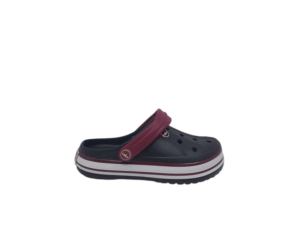 AkınalBella 457 Unisex Siyah Beyaz Bordo Sabo Terlik ürün görseli 1