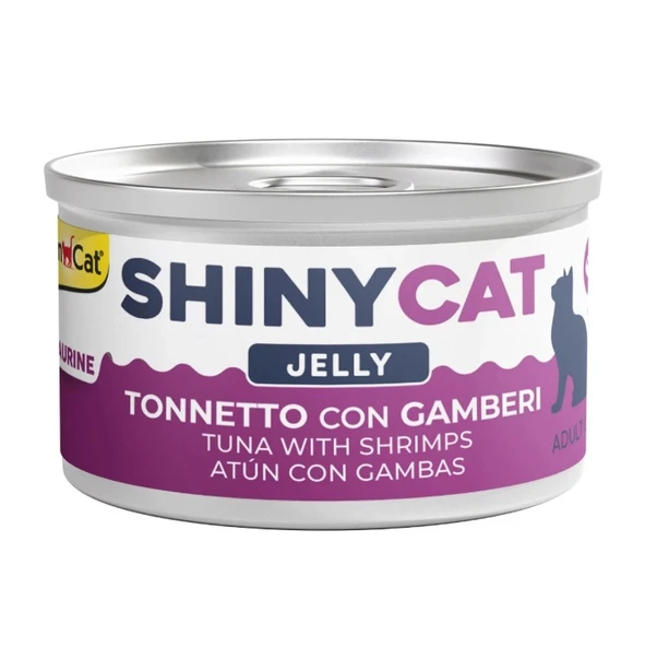 Gimcat Shinycat Sos İçinde Jelly Karidesli Ton Balığı Kedi Konserve Maması 70 Gr ürün görseli 1