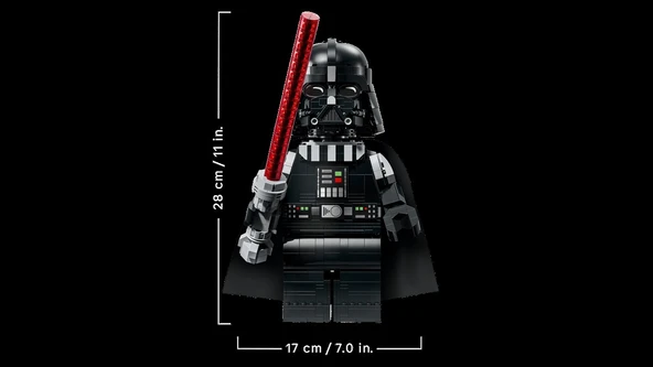 Lego Star Wars Up-Scaled Darth Vader Minifigure 75461 - Resim 5