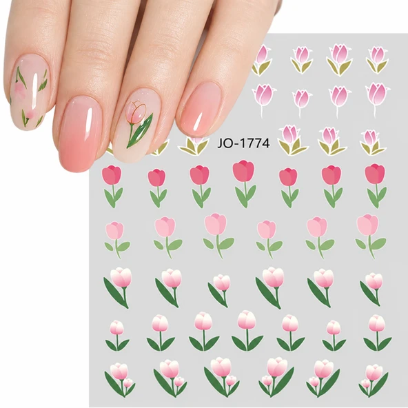 Lale Dizayn Tırnak Sticker Tırnak Etiketi Nail Art JO-1774 ürün görseli 1