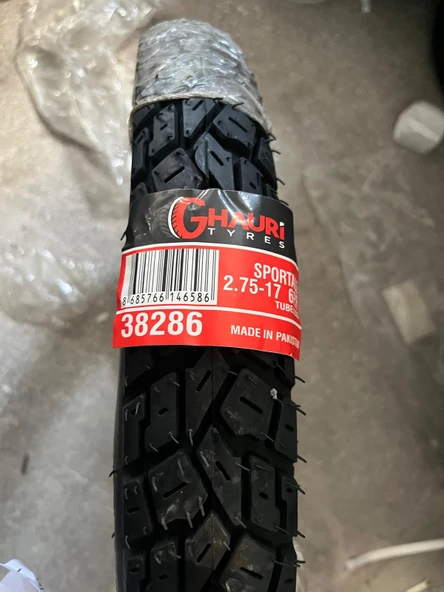 Motto 2,75-17 TL 6 PR MOTOSİKLET LASTİĞİ (MODEL GHAURI) ürün görseli 1