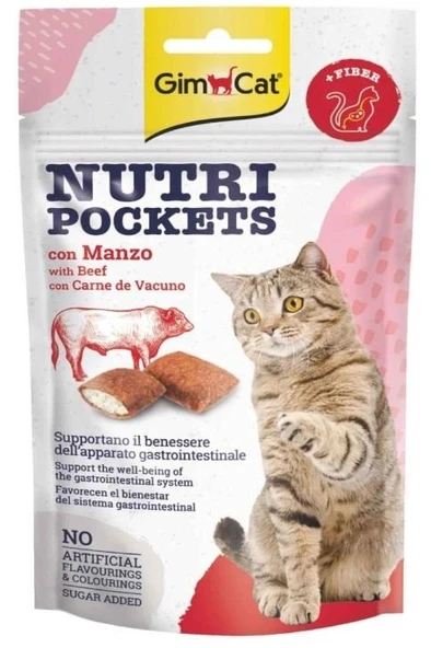 Gimcat Nutripockets Malt İçerikli Biftekli Kedi Ödülü 60 gr ürün görseli 1