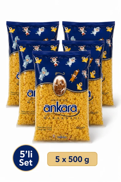 Nuh'un Ankara Hayvan Figürlü Makarna 500 gr x 5 Adet ürün görseli 1