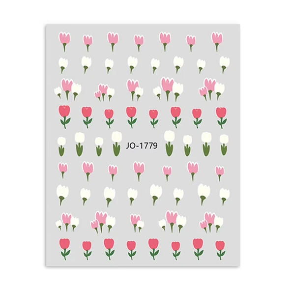 Çiçek Dizayn Tırnak Sticker Tırnak Etiketi Nail Art JO-1779 ürün görseli 1