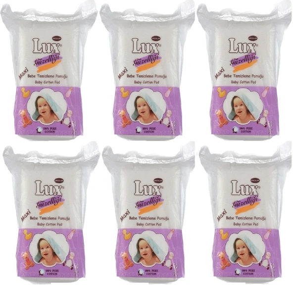 Lux Maxi Bebek Temizleme Pamuğu 60 Lı x 6 Adet ürün görseli 1