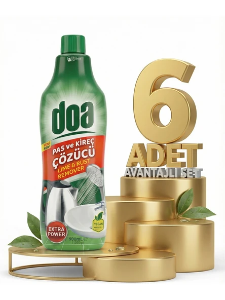 Doa Pas ve Kireç Çözücü 900 Ml x 6 Adet ürün görseli 1