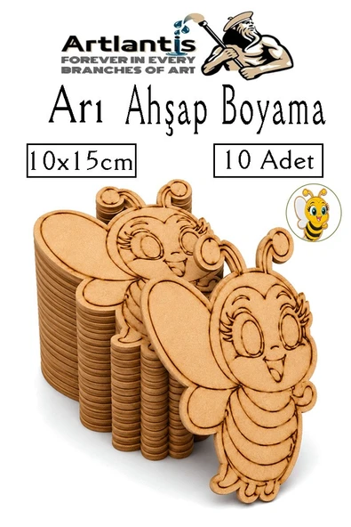 Ahşap Boyama Böcekler 10 Adet 10x15cm Boyama Böcek Figürleri Etkinlik Çocuk Gelişim Motor Beceri Kreş Anasınıfı ürün görseli 1