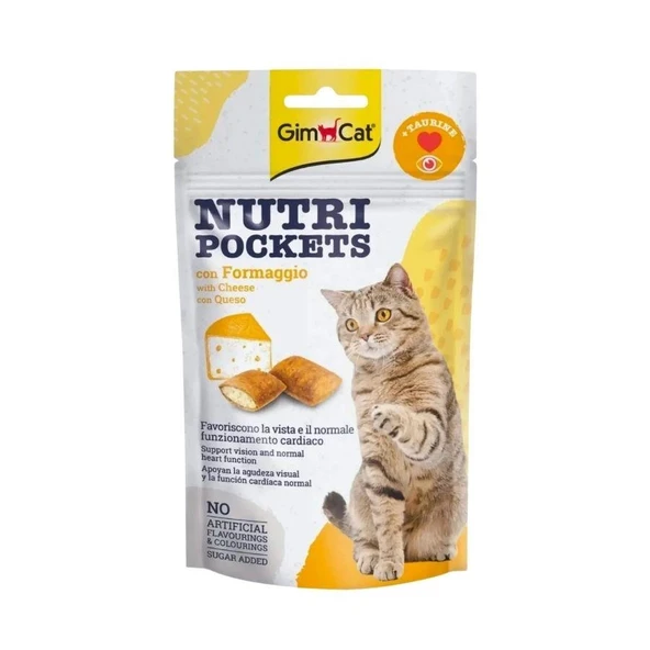 Gimcat Nutripockets Kedi Ödül Peynir Taurin 60 gr ürün görseli 1