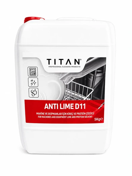 TITAN ANTI LIME D11 Bulaşık Makinesi Kireç Çözücü 5 Kg ürün görseli 1