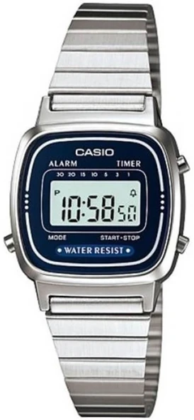 CASIO LA670WA-2DF RETRO DİJİTAL KADIN KOL SAATİ ürün görseli 1