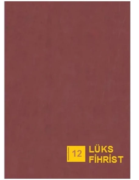 Gülpaş Ticari Fihrist 20X28 12’Li Ciltli  Bordo ürün görseli 1