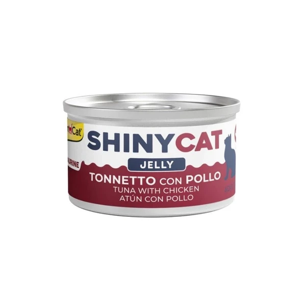 Gimcat Shinycat Jelly Ton Balıklı ve Tavuklu Yetişkin Kedi Konservesi 70 gr ürün görseli 1