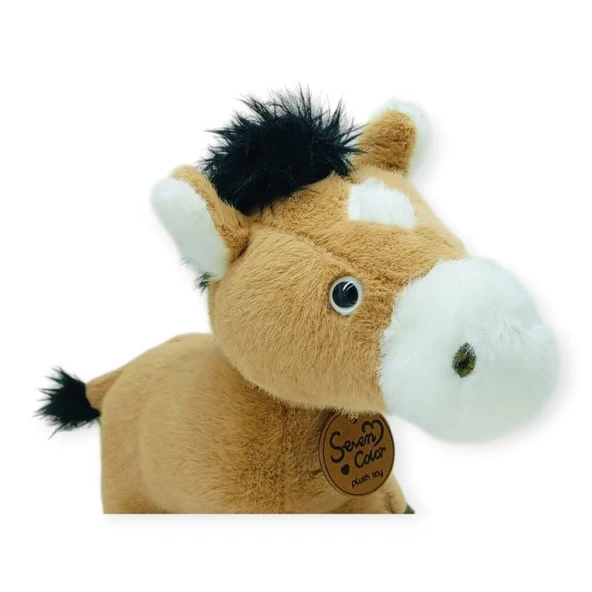 Peluş Hayvanlar Sesli 30 cm At - Koyu Kahverengi ürün görseli 1