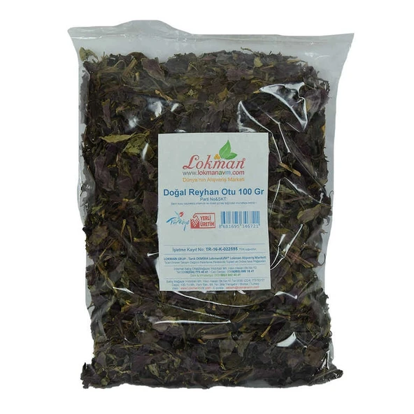 Doğal Reyhan Otu Mor 100 Gr Paket - Resim 2