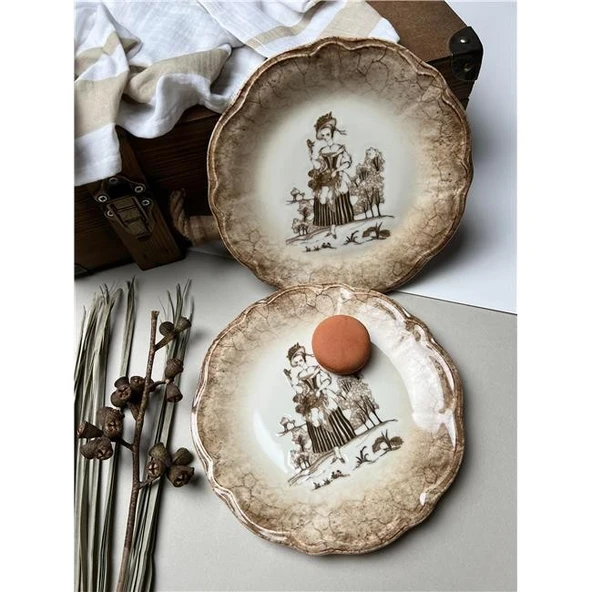 Porser Fulya Ella Pasta Takımı 22cm 6 kişilik 6 Parça ürün görseli 1