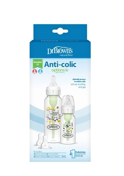 Dr.Brown's Options PP Dar Ağız 2'Li Biberon Seti 120 & 250 ml ürün görseli 1