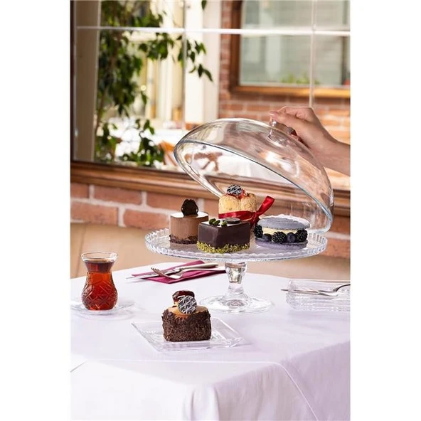 Paşabahçe 95200 Patisserie Ayaklı Fanus 32,5 cm ürün görseli 1