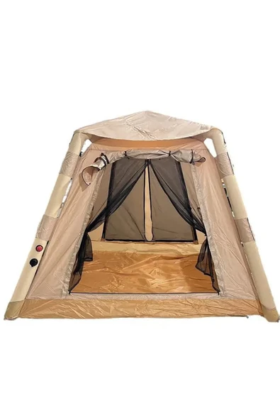 4 Kişilik 4 Mevsim Şişme Çadır 220 X 220 Pompalı Set | NURCAMP ürün görseli 1