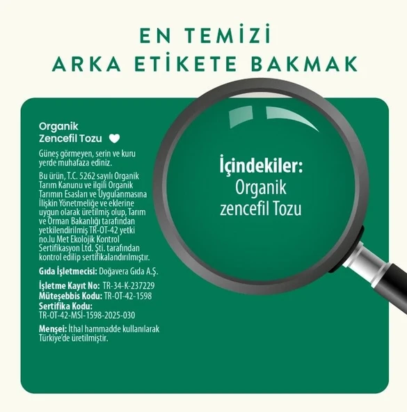 Wefood Organik Zencefil Tozu 45 Gr ürün görseli 1