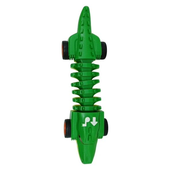 Timsah Araba - Otomatik Hareketli Sesli Işıklı 32 cm - Yeşil Gerçekçi Timsah ürün görseli 1