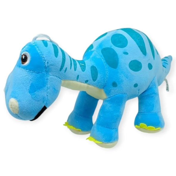 Sevimli Peluş Dinazor Turko Dino 35 cm - Mavi - Resim 2