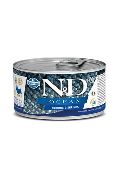 N&D DOG OCEAN HERRİNG&SHRİMPS MİNİ 140GR - Resim 4