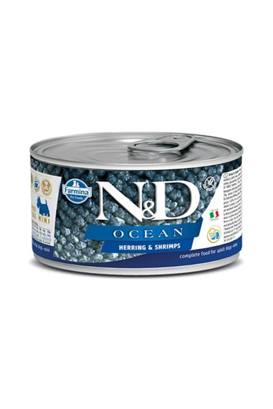N&D DOG OCEAN HERRİNG&SHRİMPS MİNİ 140GR ürün görseli 1