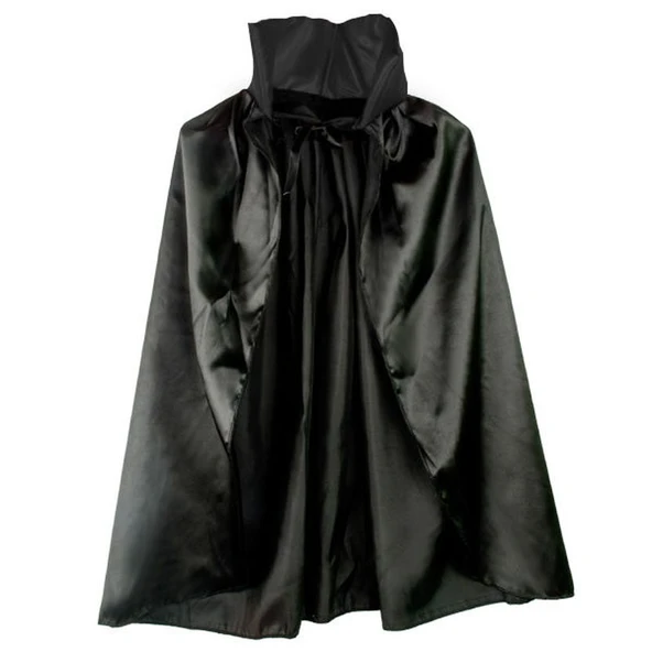 Siyah Renk Yakalı Halloween Pelerini 90 cm ürün görseli 1