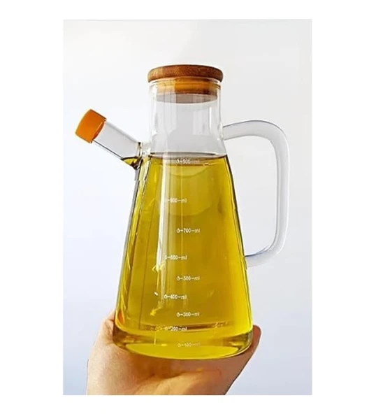 Borosilikat Cam 900 ml. Yağdanlık - Resim 3