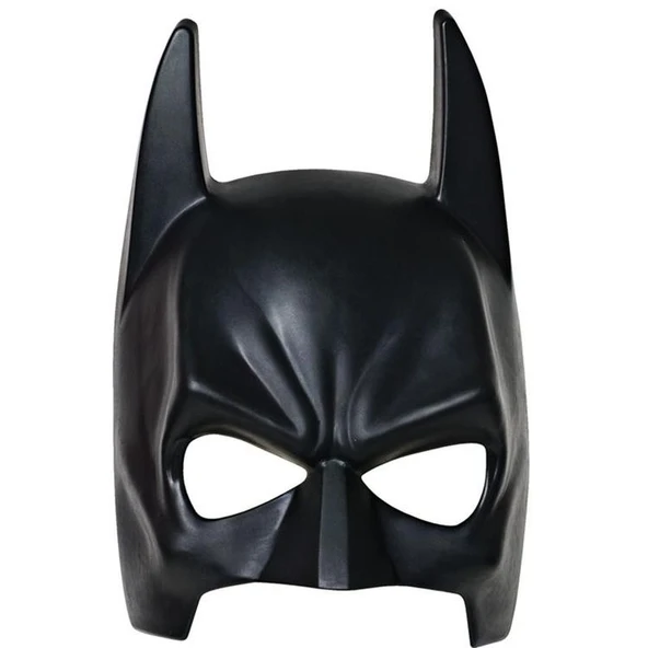 Siyah Renk Çocuk Boy Arkadan Lastikli Batman Maskesi Yarasa Adam ürün görseli 1