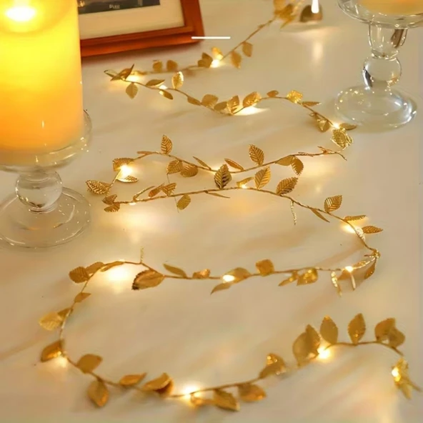 3 Metre Yaldızlı Gold LED Işık - Resim 2