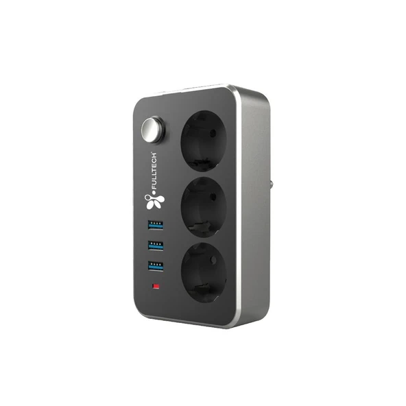 3 Priz 3XUSB 2 Mt Kablo Anahtarlı Akım Korumalı Priz TGFTR02 ürün görseli 1
