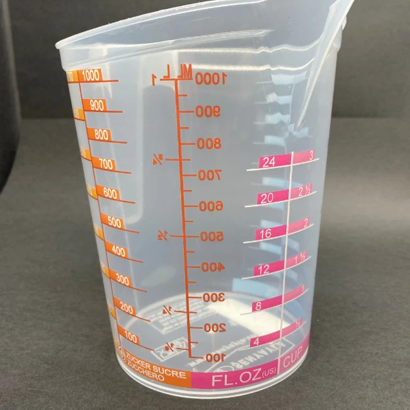 Özel Ölçü Kabı 1 Litre - Resim 2