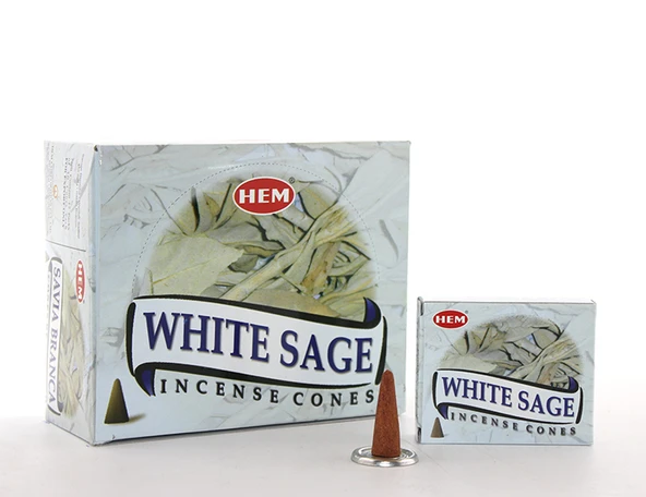 White Sage Aromalı Konik Tütsü ürün görseli 1