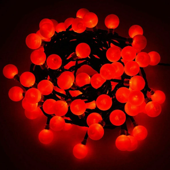 5 M 28 Led Kırmızı Işık Siyah Kablo Fişli ürün görseli 1