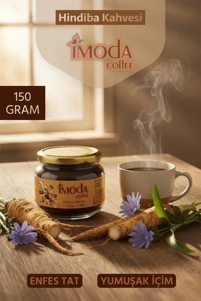 Hindiba Kahvesi 150 gr Cam Kavanoz – 60 Kullanımlık Granül Kahve, Yumuşak İçim ürün görseli 1