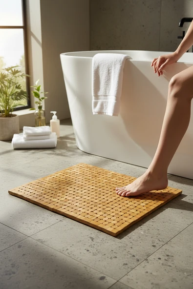 Akayev Bambu Banyo Matı 40x60 cm - Resim 4