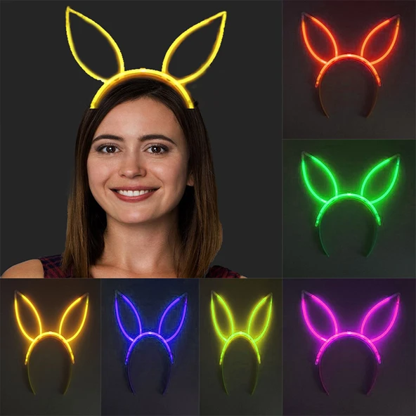 Karanlıkta Yanan Fosforlu Glow Stick Taç 6 Renk 6 Adet ürün görseli 1