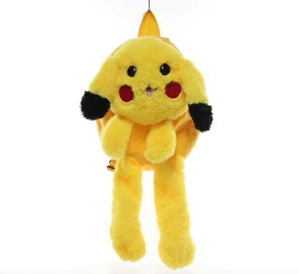 Peluş Işıklı Oynar Kulaklı Pikachu Sırt Çantası ürün görseli 1