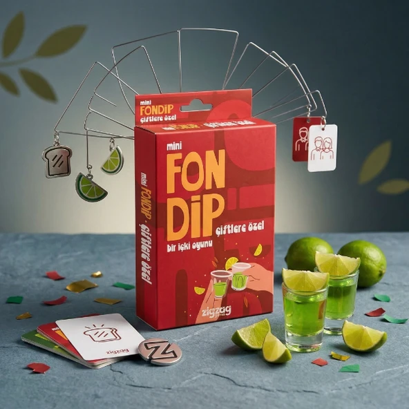 Mini Fondip Çiftlere Özel Eğlenceli Kart Oyunu ürün görseli 1