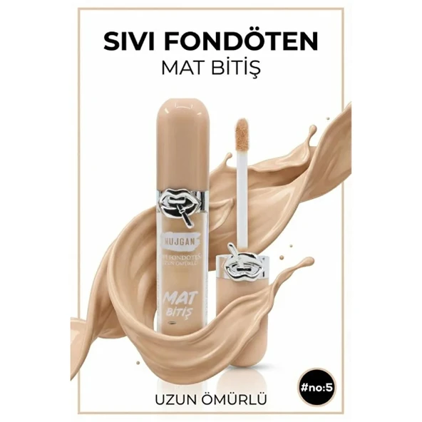 6'lı Mat Bitişli Fondöten Seti - Resim 3