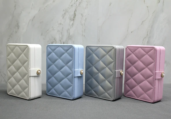 16x11 cm Deri Kaplamalı Makyaj Ve Takı Kutusu ürün görseli 1