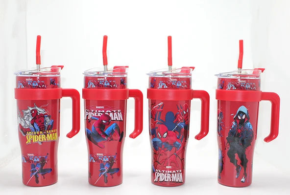 Spiderman Pipetli Termos Suluk ürün görseli 1