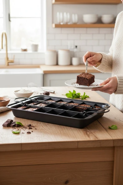 Akayev 18 Bölmeli Brownie Kalıbı ürün görseli 1
