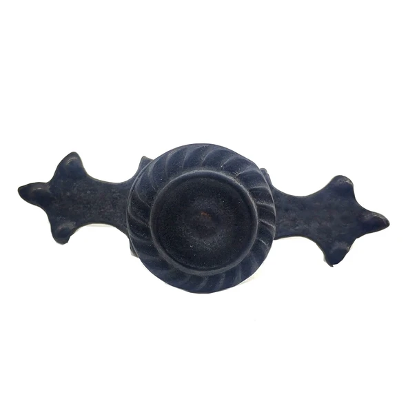 Antika Tarz Dekoratif Pirinç Çizgili Düğme - 35x100 mm, Büyük, Oksit ürün görseli 1