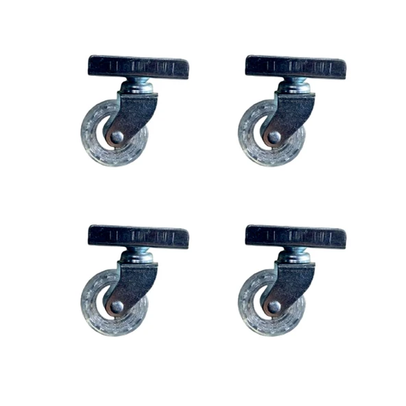 Furç Uzun-Sunta Bilyalı Teker - 20x50 - Şeffaf - 18MM HKS189 - 4 Adet ürün görseli 1