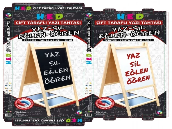 Yazı Tahtası Çift Taraflı Ayaklı Mıknatıslı Yazı Tahtası Seti 110 X 60 ürün görseli 1